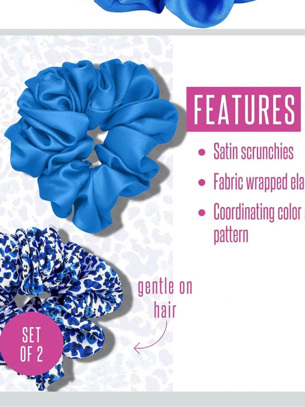 {Lilly Pulitzer} Brand New Satin Large Scrunchie Set